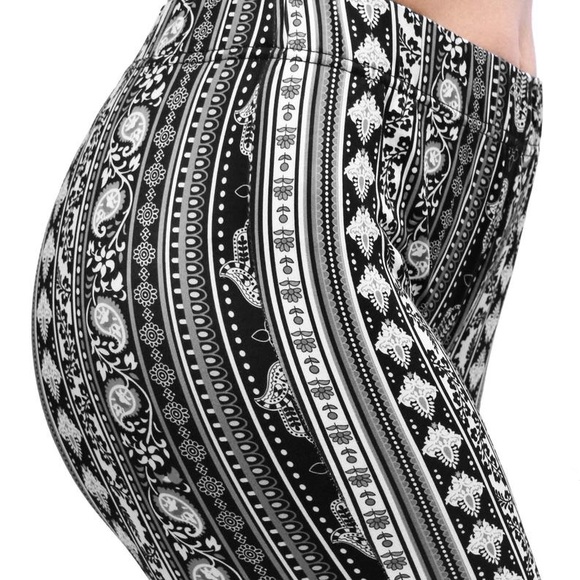Bell Bottom Flare Gypsy Hippie Stretch Yoga Pants - Picture 5 of 6